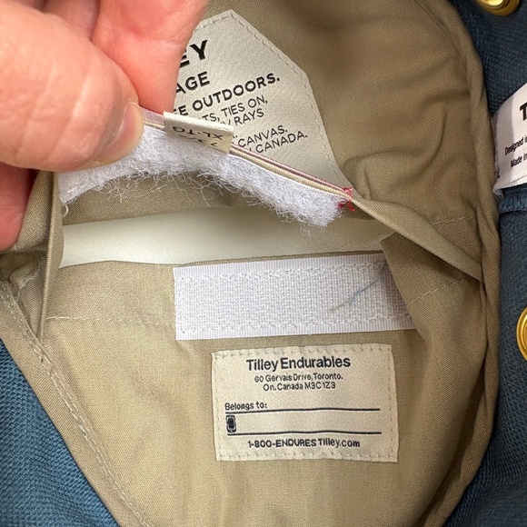 Tilley Brimmed Hat NWT Blue Size XL - Made in Canada - Unisex - Picture 10 of 16